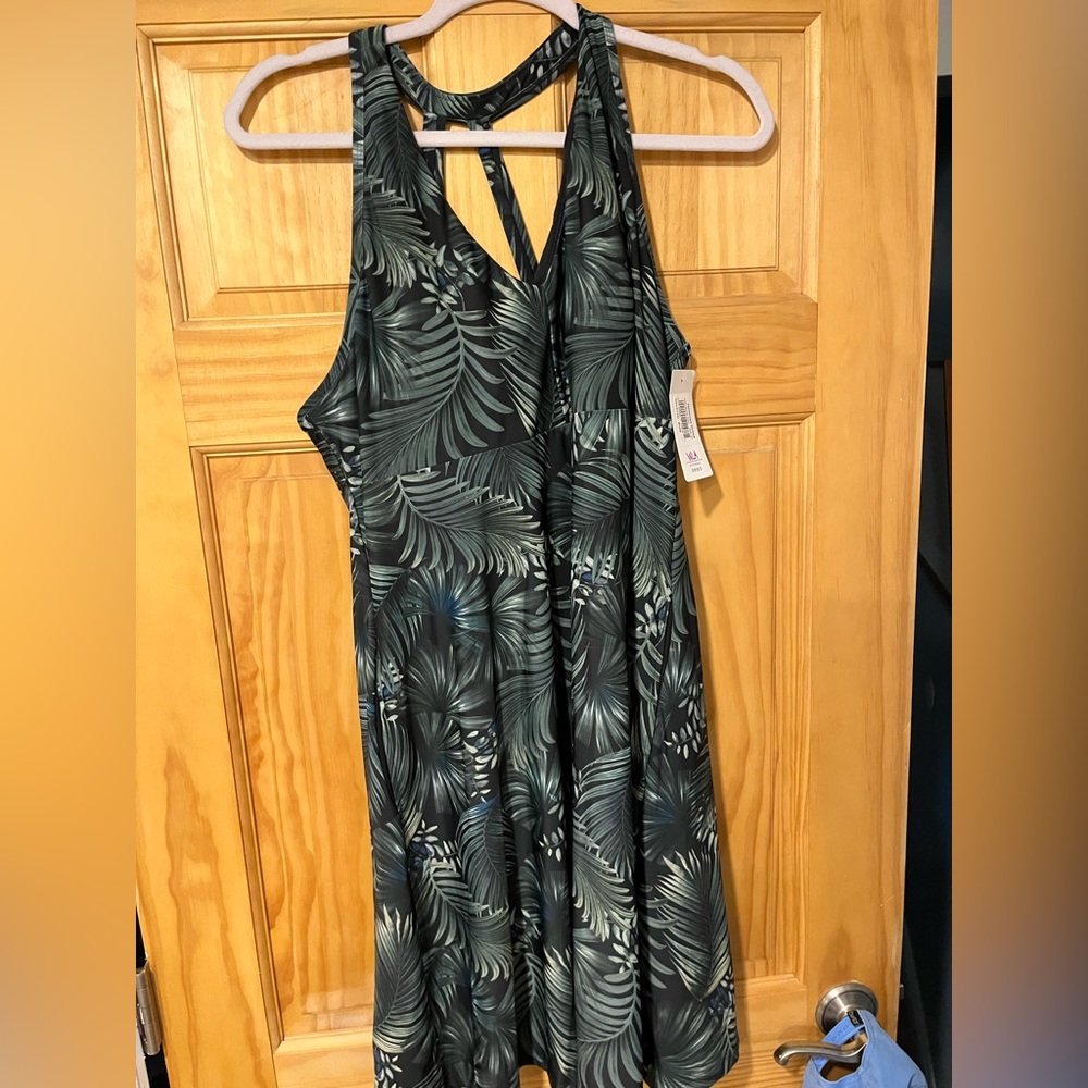 Peach Hermosa Dress XL multi-colored print